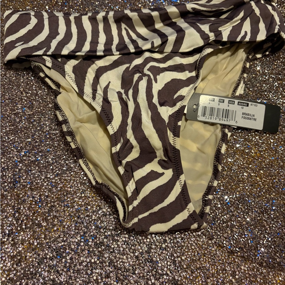 Fantasie Zebra Print Bikini Bottom